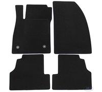 J&J AUTOMOTIVE | Tapis De Sol Noir Velours sur Mesure pour Mokka Depuis 2012, Base Antidérapante, Renforcée dans la Zone de la Pédale