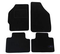 J&J AUTOMOTIVE | Tapis De Sol Noir Velours sur Mesure pour Punto 1999-2018, Ajustement précis, Base Antidérapante, Renforcée dans la Zone de la Pédale