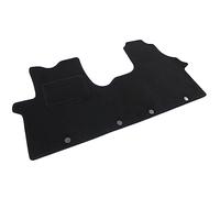 J&J AUTOMOTIVE | Tapis De Sol Noir Velours sur Mesure pour T5 2003-2015 1 pc, Base Antidérapante,Tapis conducteur renforcé, Avant, avec Attaches