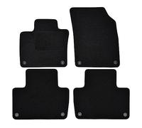 J&J AUTOMOTIVE | Tapis De Sol Noir Velours sur Mesure pour XC90 Depuis 2015 4 pcs, Base Antidérapante,Tapis conducteur renforcé, avec Attaches