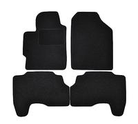 J&J AUTOMOTIVE | Tapis De Sol Noir Velours sur Mesure pour Yaris 2006-2010 4 pcs, Base Antidérapante,Tapis conducteur renforcé, avec Attaches