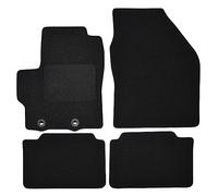 J&J AUTOMOTIVE | Tapis De Sol Noir Velours sur Mesure pour Yaris Depuis 2020 4 pcs, Base Antidérapante,Tapis conducteur renforcé, avec Attaches