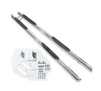 J&J AUTOMOTIVE | Tubes Marche-Pieds Latéraux Compatible avec Primastar Swb 2001-2014, 2 pcs Argent, Acier Inoxydable, Installation à Visser