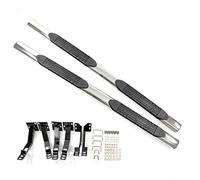 J&J AUTOMOTIVE | Tubes Marche-Pieds Latéraux Marche Pieds Compatible avec Amarok 2010-2022 4' Oval, 2 pcs D+G, d'installation et de Fixation