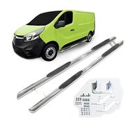 J&J AUTOMOTIVE | Tubes Marche-Pieds Latéraux Marche Pieds Compatible avec Primastar Depuis 2001, 2 pcs D+G, d'installation et de Fixation