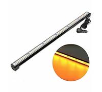 J/J Barre Lumineuse Stroboscopique LED Orange 12V 24V 108W 90cm 9 Modes de Flash Feu Clignotant de Sécurité Pour Véhicules d'Urgence, de Réparation, d'Escorte