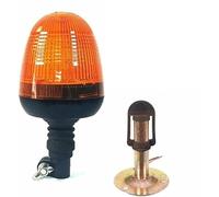 J/J Gyrophare 40 LED Orange avec Support de Montage Étroit Droit Machines Agricole