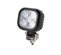 J/J Phare de Travail LED 12V 24V 50W 4250lm Faisceau Flood Feu Blanc 6000K Support Pivotant Lampe Universel Qualité Professionnel pour Agricole Camion Utilitaire Bateau Voiture 4x4