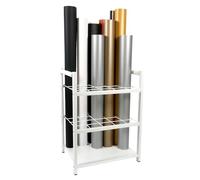 J JACKCUBE DESIGN Blueprint MK1301B Support de rangement en métal à 20 emplacements pour plan de construction architecturale, papier cadeau, fournitures artistiques (blanc)