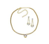 J. Jayz Parure de bijoux or / transparent, Taille One Size