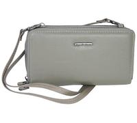 J JONES Jennifer Jones - Sac bandoulière 2-en-1 cuir avec RFID pour smartphone jusqu'à 6,5"" - gris/vert