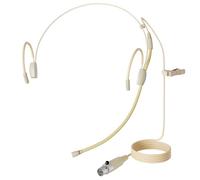 J K MIC-J 060 Casque avec microphone compatible avec Shure Bodypacks | Mini XLR TA4F Micro à condensateur omni avec col de cygne flexible, design léger pour entretien, église et scène