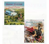 J.K. Rowling Harry Potter Illustrated Edtn Collection 2 Books Bundles (Harry Potter and the Philosopher's Stone: Illustrated Edition;Harry Potter and the Chamber of Secrets: Illustrated Edition)