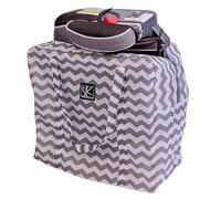 J.L. Childress Go-Go Sac de voyage pour sièges rehausseurs dos nu et poussettes compactes - Compatible avec GB Pockit et BabyZen Yoyo - Sac de voyage pour siège rehausseur - Chevron
