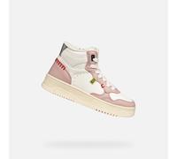 Geox J Lestrella Girl Basket, Rose Blanche, 38 EU