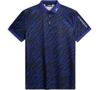Polo Technique Bleu Marine Et Noir Pour Hommes J.lindeberg Tour Tech Print Polo Gmjt11946-o540 XL