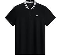 J Lindeberg Golf Tyson Short-Sleeve Performance Polo Shirt Noir 2X Grand. Male
