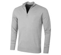 J.Lindeberg Hommes Merino Mélange Col Roulé 1/2 Fermeture Golf Pull 42% OFF