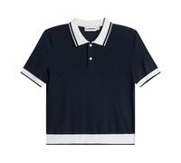 J.Lindeberg - Polly Pointelle Polo - Homme - Tops - Bleu - Taille: XS