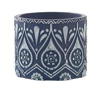 J-Line Bougie - Citronella - céramique - Bleu/Blanc - Small