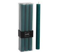 J-Line bougie de table - vert foncé - 9H - boîte de 6
