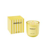 J-Line Bougie Parfumée Amarillo - Citrus Sense - Verre - Jaune - Small