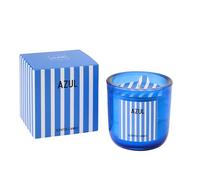 J-Line Bougie Parfumée Azul - Salt & Waves - Verre - Bleu - Large