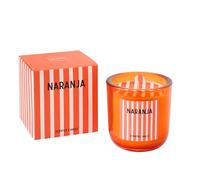 J-Line Bougie Parfumée Naranja - Mandarin Moments - Verre - Orange - Large