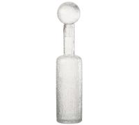 J-Line Bouteille décorative Relief - Verre - Transparent - Large