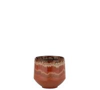J-Line Cache Pot Aline Ceramique Rouge Small