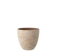 J-Line Cache-pot Rond - céramique - beige clair - large