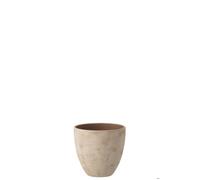 J-Line Cache-pot Rond - céramique - beige clair - medium