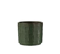 J-Line Cachepot Carre Ceramique Vert Large