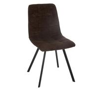 J-Line Chaise Clark Metal/Polyester Brun