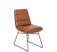 J-line Chaise - Cuir - Camel