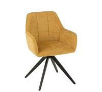 J-Line Chaise LOUNA Acier/Acrylique Ochre