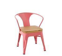 J-Line Chaise pour Enfant Evi - métal - Rose foncé - 2 pièces