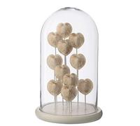 J-Line Cloche décorative Coquillage - Verre - Blanc/Blanc cassé - Large