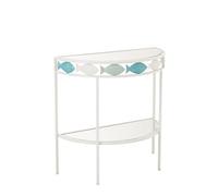 J-line Console Poisson - métal - Bleu Clair/Blanc