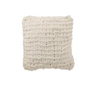 J-Line coussin Tricoté - polyrésine - blanc