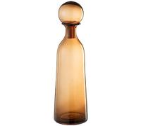 J-Line dÃƒ©coration Bouteille + Bouchon Uni Haut - Verre - Marron - Large