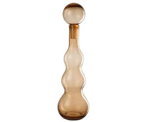 J-Line décoration Bouteille + Bouchon Carol - Verre - Large