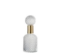 J-Line décoration Bouteille + Bouchon Relief - Verre - Transparent - Small
