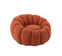 J-Line Fauteuil Fleur - Textile - Rouille