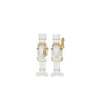 J-line Figurine Casse Noisette - résine - Blanc/Or - Medium - 2 pcs