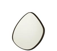 J-Line Grand Miroir Suspendu en MDF Marron foncé