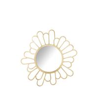 J-Line Miroir cosmétique doré Scintillant