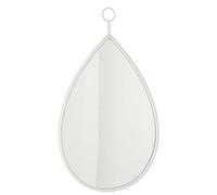 J-Line Miroir Suspendu Drop en MDF Blanc Grand Format
