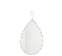 J-Line Miroir Suspendu Drop/MDF Blanc Medium
