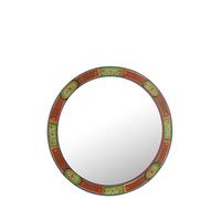 J-Line Mumbai Miroir Rond en MDF Mix
